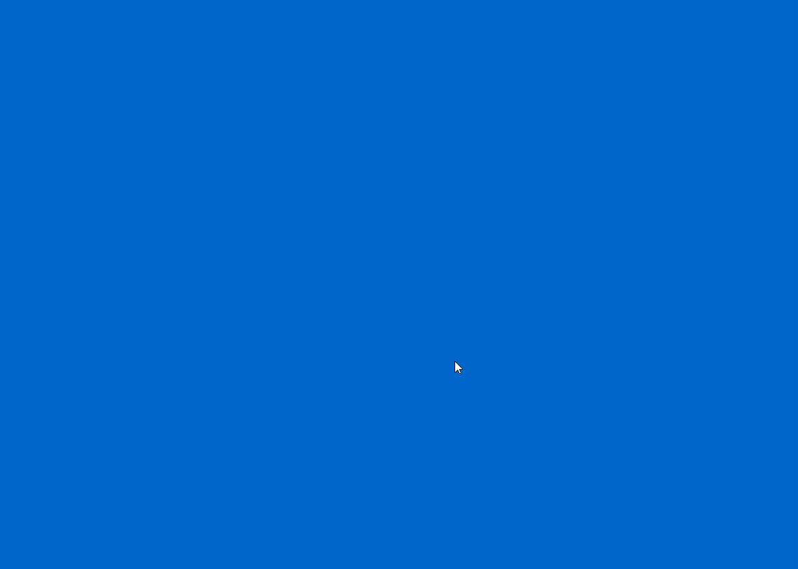 A simple fullscreen background in blue, testing color on the sketch