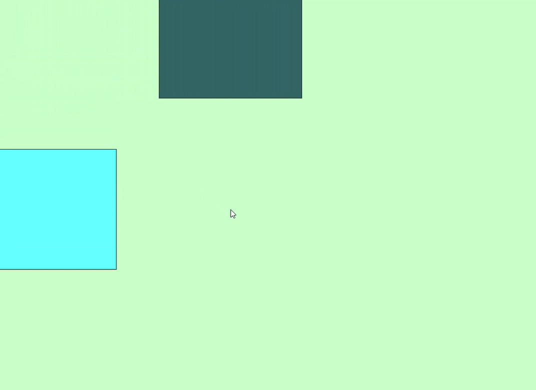 Light Green Screen with Moving Squares